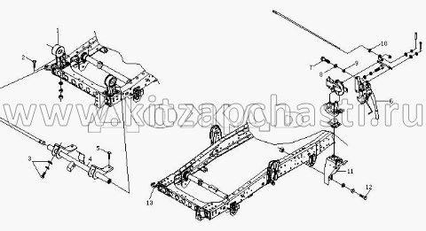 Опора кабины задняя левая в сборе BAW Fenix 1065 Евро 3 BP17805020114A